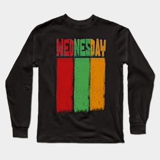 Wednesday Flag Style Long Sleeve T-Shirt